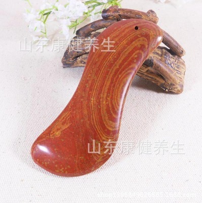 經絡保健新選擇 正品泗濱富貴紅砭石S形刮痧板的智慧運用